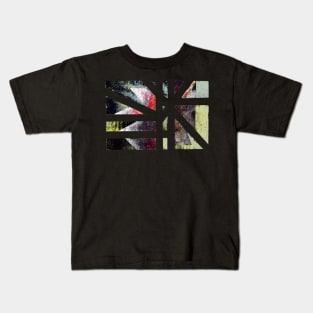 View of Weathered Abstract Christmas flower II Kids T-Shirt